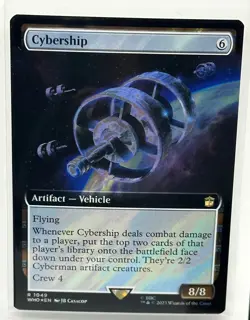 Cybership (Extended Art) (Surge Foil) Magic MTG Doctor Who (1049) - Image 1