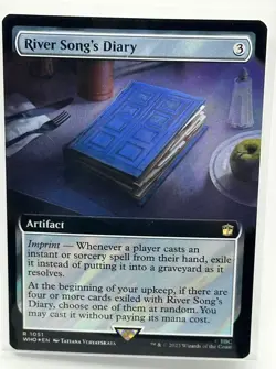 River Song's Diary (Extended Art) (Surge Foil) Magic MTG Doctor Who (1051) - Image 1