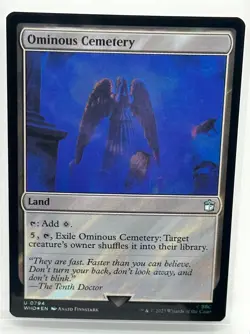 Ominous Cemetery (Surge Foil) Magic the Gathering MTG Doctor Who (0794) - Image 1