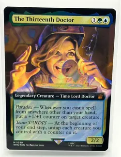 The Thirteenth Doctor (Extended Art) (Surge Foil) Magic MTG Doctor Who (1039) - Image 1