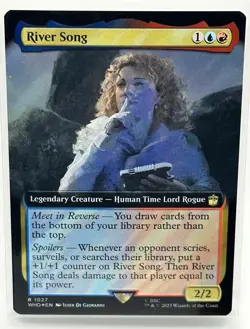 River Song (Extended Art) (Surge Foil) Magic MTG Doctor Who (1027) - Image 1