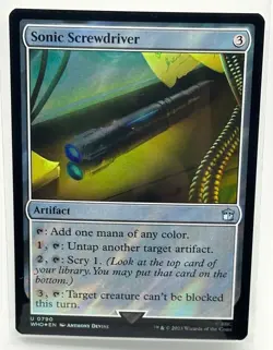 Sonic Screwdriver (Surge Foil) Magic the Gathering MTG Doctor Who (0790) - Image 1