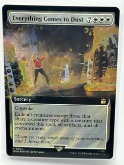 Everything Comes to Dust (Extended Art) (Surge Foil) Magic MTG Doctor Who (0930) - Image 1