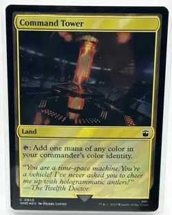 Command Tower (Surge Foil) Magic the Gathering MTG Doctor Who (0856) - Image 1