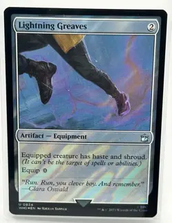 Lightning Greaves (Surge Foil) Magic the Gathering MTG Doctor Who (0834) - Image 1