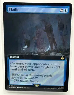Flatline (Extended Art) (Surge Foil) Magic MTG Doctor Who (0949) - Image 1