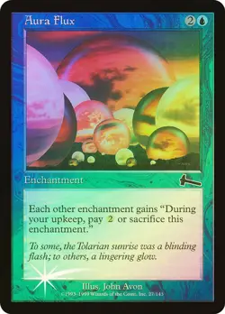 AURA FLUX common FOIL 1999 URZA'S LEGACY MTG Unplayed Near mint - Mint - Image 1