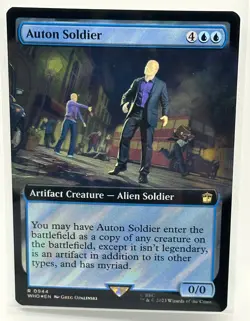 Auton Soldier (Extended Art) (Surge Foil) Magic MTG Doctor Who (0944) - Image 1