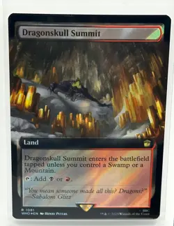 Dragonskull Summit (Extended Art) (Surge Foil) Magic MTG Doctor Who (1081) - Image 1