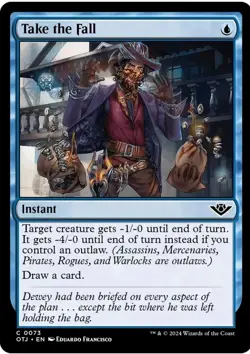x1 Take the Fall OTJ MTG 73 COMMON M/NM 1x - Image 1