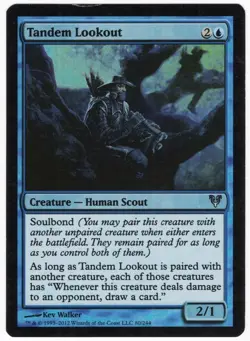 Tandem Lookout 2012 Avacyn Restore FOIL Blue Uncommon Creature MTG SP - NM AZ1 - Image 1