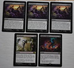 MTG Lot 3x Fated Return, Grim Return & Spoils of Blood Black Rare Instant - Image 2