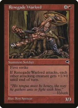 Renegade Warlord Tempest MTG - Image 1