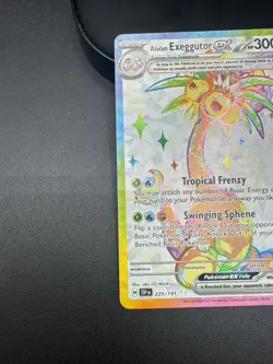 Pokemon TCG Surging Sparks Alolan Exeggutor ex 225/191 Ultra Rare - Image 5