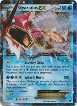 Gyarados-EX - 26/122 - Holo Rare ex PL/MP, English Pokemon BREAKPoint - Image 1