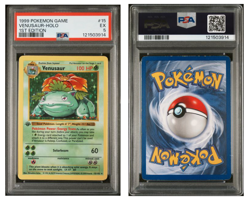1999 POKEMON BASE SET 1ST EDITION SHADOWLESS #15 VENUSAUR-HOLO PSA 5 - Image 1