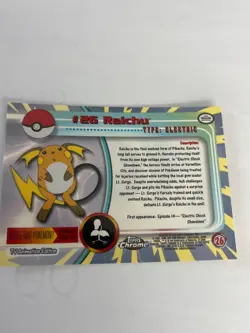 Raichu #26 2000 Topps Chrome Pokemon - Image 4