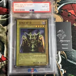 PSA 8 LORD OF D SDK-041 YUGIOH 2002 SUPER RARE WAVY FADED ERROR MISPRINT SUPER - Image 1