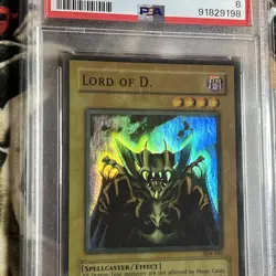 PSA 8 LORD OF D SDK-041 YUGIOH 2002 SUPER RARE WAVY FADED ERROR MISPRINT SUPER - Image 3