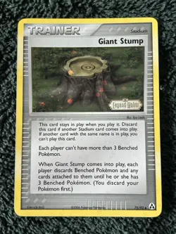 Giant Stump - 75/92 - Pokemon Legend Maker Reverse Holo Card LP - Image 1