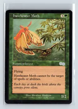 HAWKEATER MOTH - MTG Magic the Gathering Card - Urza's Saga - Uncommon - Image 1