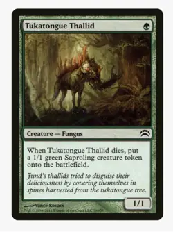 Tukatongue Thallid #79 Planechase 2012 (PC2) Magic Card In Protective Sleeve - Image 1