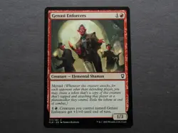 2022 MTG Creature "Genasi Enforcers" NM+ Magic Card #177 CLB MYRIAD SWARM - Image 1