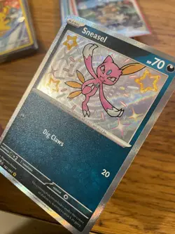 NEAR MINT! Sneasel (182/091) Paldean Fates Baby Shiny Rare Pokemon Card! - Image 4