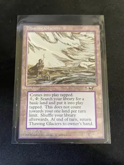 MtG X1 Thawing Glaciers Alliances Magic The Gathering (Land) - Image 1