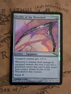 Scythe of the Wretched Foil Mirrodin Rare MTG Card Moderately PLD - Image 1