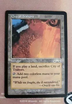 City of Traitors Exodus Regular ALTERED/INKED Magic MTG - Image 1