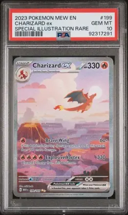 2023 Pokemon 151 SIR Charizard Ex #199 PSA 10 - Image 1