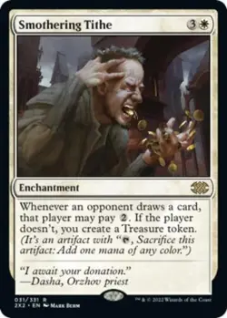 MTG English Smothering Tithe NM Normal Double Masters 2022 - Image 1