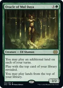 MTG English Oracle of Mul Daya NM Normal Double Masters 2022 - Image 1