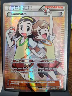 Teammates (160 Full Art) 160/160 XY-Primal Clash Holo Rare Pokemon 2015 LP - Image 1