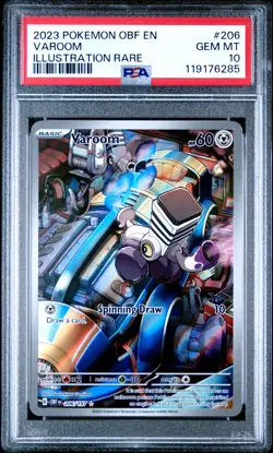 2023 POKEMON OBF EN-OBSIDIAN FLAMES ILLUSTRATION RARE #206 VAROOM PSA 10 - Image 1