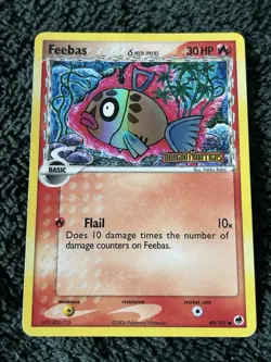 Feebas (Delta Species) - 49/101 - Pokemon Dragon Frontiers Reverse Holo Rare NM - Image 1
