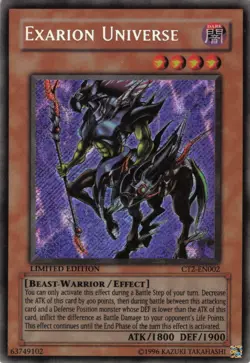 Yugioh Exarion Universe CT2-EN002 Secret Rare LP - Image 1