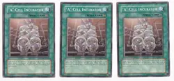 Yugioh - 3X "A" Cell Incubator - Common - Unlimited - GLAS-EN062 - Near Mint - Image 1