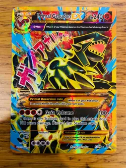 NM! Primal Groudon EX (97/98) XY Ancient Origins Full Art Pokemon Card! - Image 1
