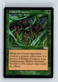 HIDDEN PREDATORS - MTG Magic the Gathering Card - Urza's Saga - Rare - Image 1