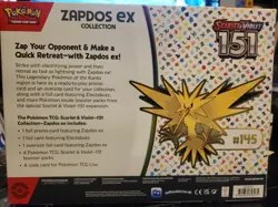 Pokemon TCG Scarlet & Violet 151 Zapdos EX Collection Box Sealed/New - Image 2