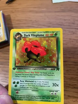 MINT! 1st Edition Dark Vileplume (13/82) Team Rocket Set Holo Pokemon Card! - Image 4
