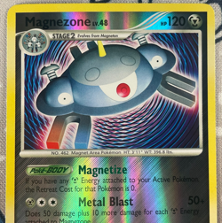 Magnezone 8/130 Reverse Holo Rare Diamond & Pearl Base Set Pokemon Card LP - Image 2