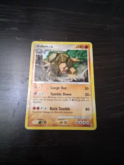 Pokemon Card Golem LV.54 140 HP Rare Holofoil Trading Card - Image 1