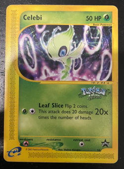 Celebi Black Star 50 Pokemon Movie Promo Card - LP - Image 1