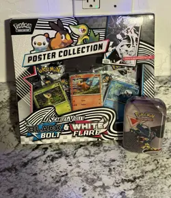 Pokemon Black Bolt Poster Collection With Black Bolt/White Flare Mini Tin SEALED - Image 1