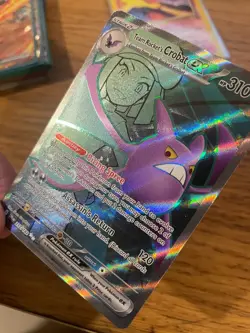 NM! Team Rocket's Crobat ex (217/182) Destined Rivals Full Art Pokemon Card! - Image 4