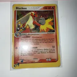 Pokemon TCG Blaziken Holo Rare Card 3/109 EX Ruby & Sapphire - Image 2