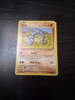 Pokemon Onix 61/108 Evolutions Common Basic Fighting TCG Card - Image 1